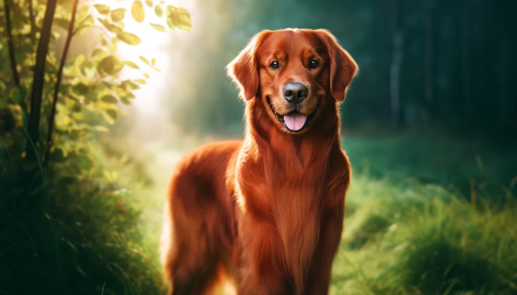 red golden retriever