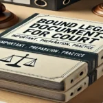 bound legal documents for court