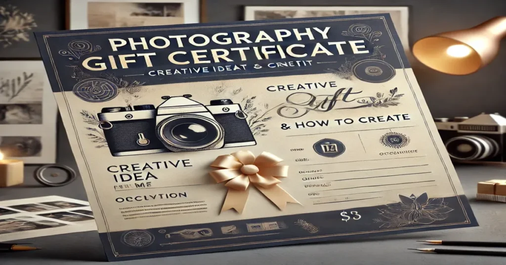 photography gift certificate